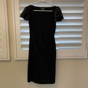 Black knee length dress size 2. Ralph Lauren